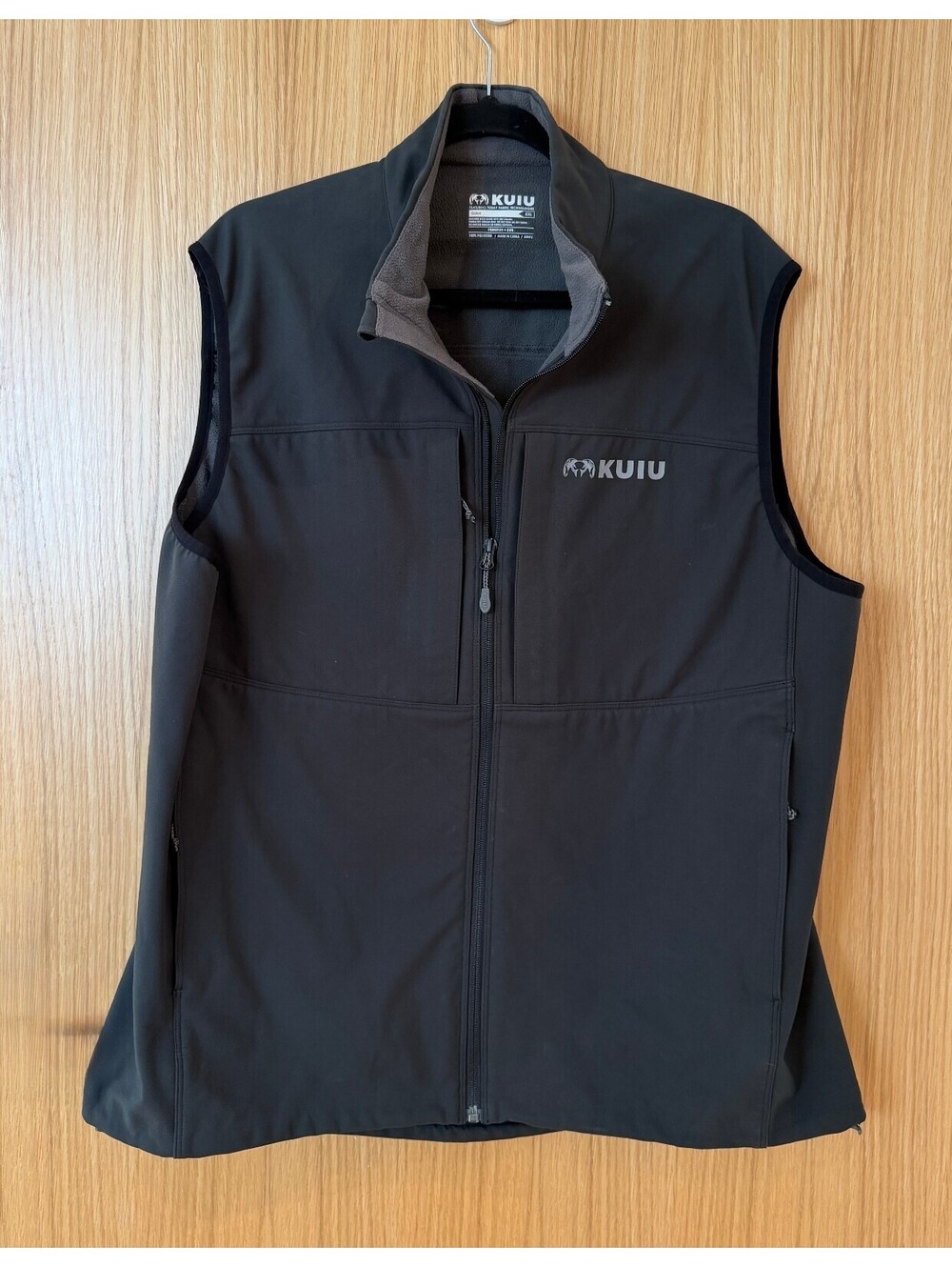 KUIU Guide PRO Soft Shell Vest Black Fleece Lined Men’s XXL Hunting Outdoor